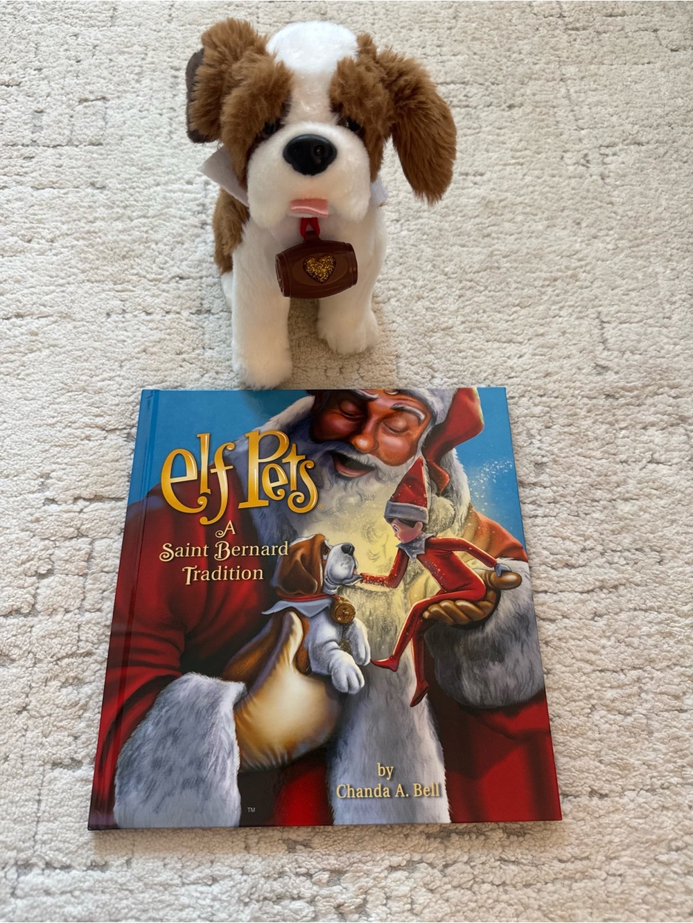 Elf Pets A St. Bernard Tradition Christmas Children’s Book & Plush Toy